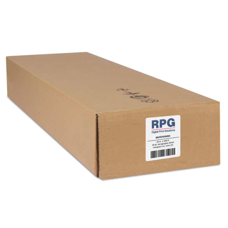 24″ x 500′ 20 lb. Xerographic Bond - www.rpg.com