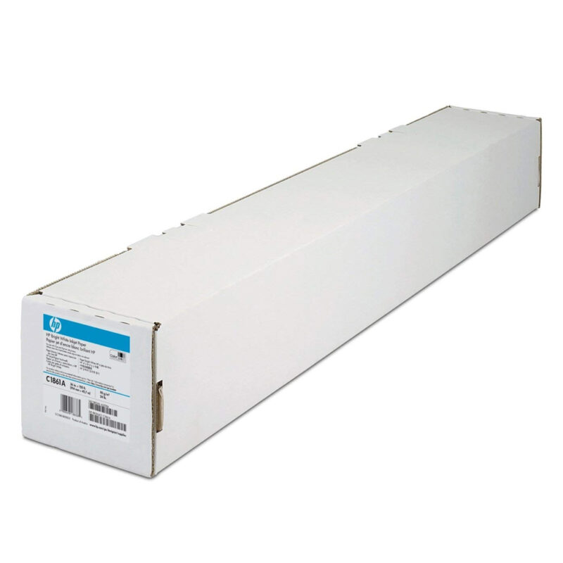HP 36″ x 150′ 24 lb. Bright White Inkjet Paper - RPG.com