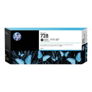 Genuine HP 728 300ml Matte Black Ink | F9J68A