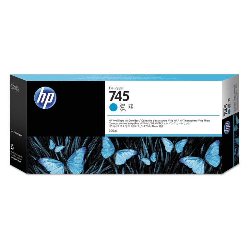 HP 745 300ml Cyan Ink | F9K03A