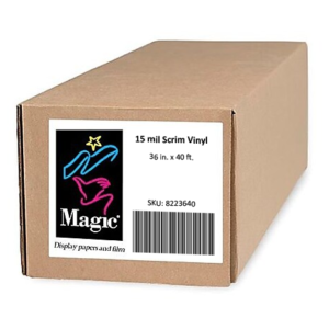 Magic 36″ X 40′ 15 Mil Scrim Vinyl | 8223640