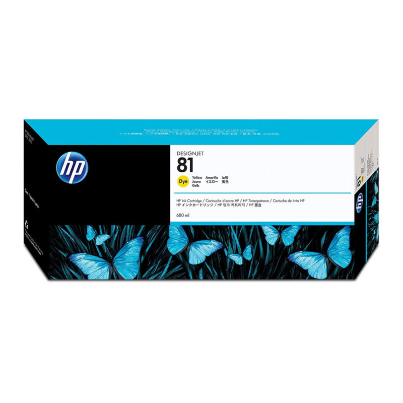 HP 81 680ml Yellow Ink | C4933A