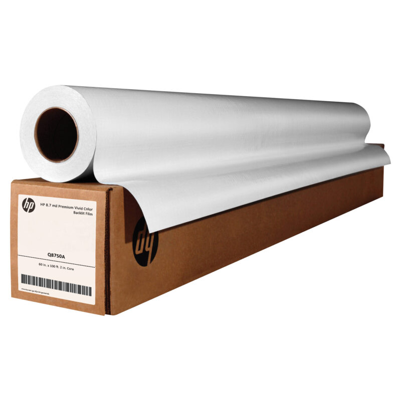 HP 60" x 100' Premium Vivid Color Backlit Film | Q8750A