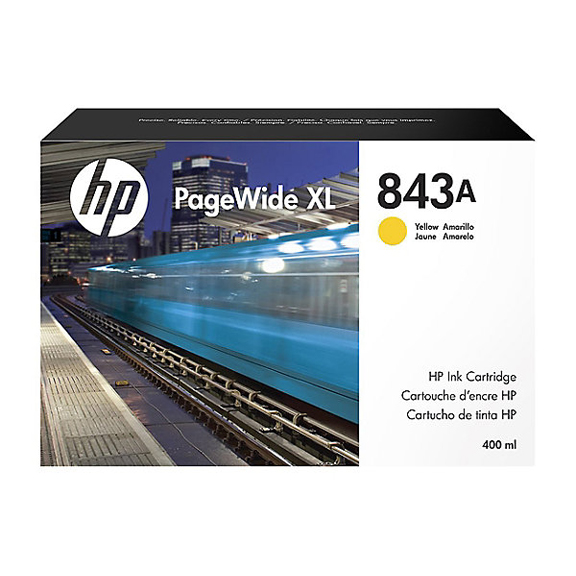 HP 843A PageWide XL 400ml Yellow Ink | C1Q60A