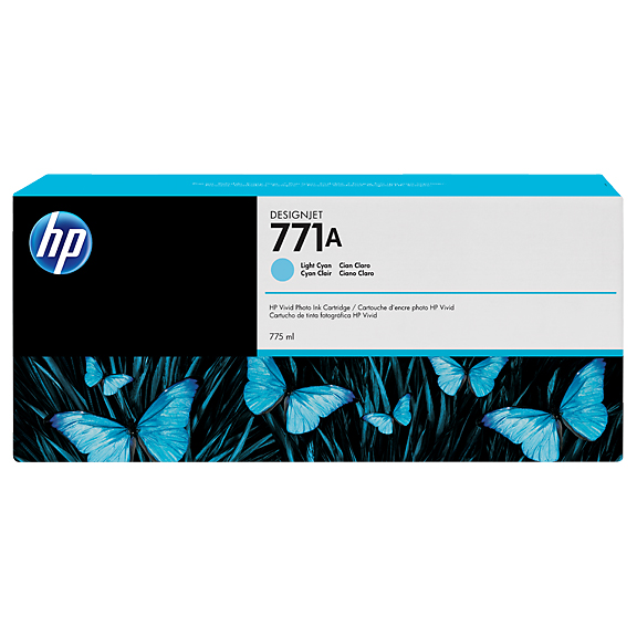 HP 771A 775ml Light Cyan Ink | B6Y20A
