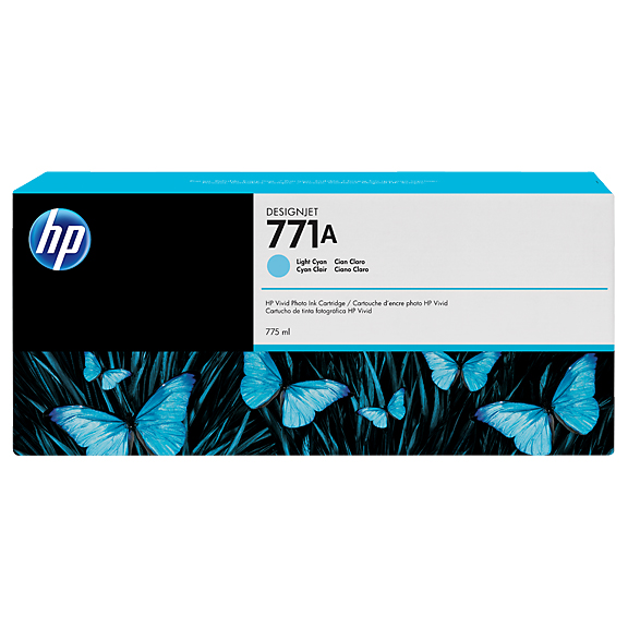 HP 771A 775ml Light Cyan Ink | B6Y20A