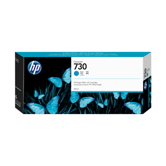 HP 730 300ml Cyan Ink | P2V68A