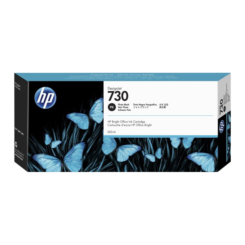 HP 730 300ml Photo Black Ink | P2V73A