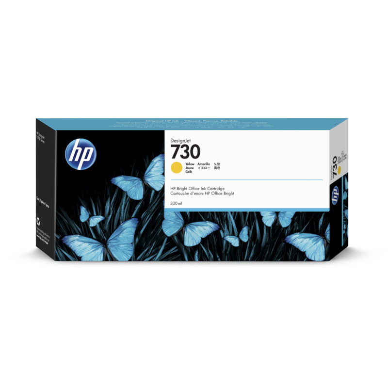 HP 730 300ml Yellow Ink | P2V70A