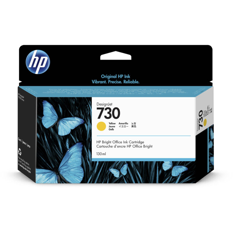 HP 730 130ml Yellow Ink