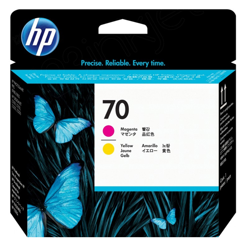 HP 70 Magenta and Yellow Printhead