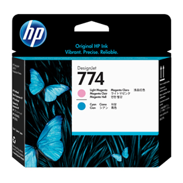 HP 774 Light Magenta and Light Cyan Printhead