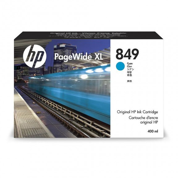 HP 849 PageWide XL 400ml Cyan Ink | 1XB39A