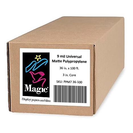 Magic 36" x 100' 9 mil Universal Matte Polypropylene | PPM7 36-100