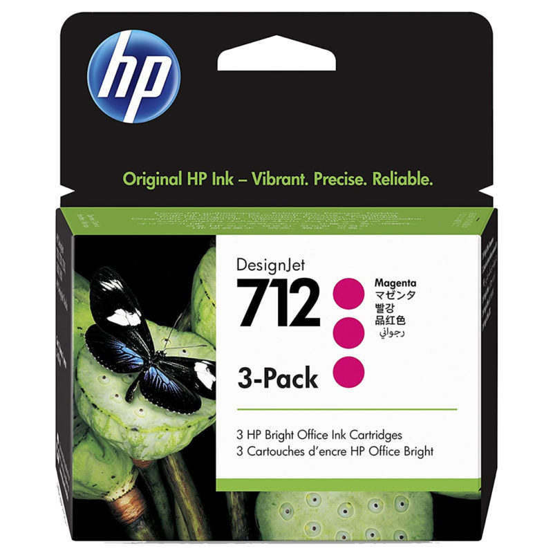 HP 712 29ml Magenta Ink, 3 pack | 3ED78A