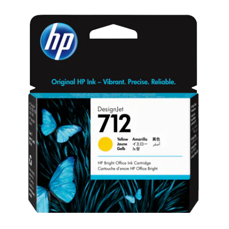 HP 712 29ml Yellow Ink | 3ED69A